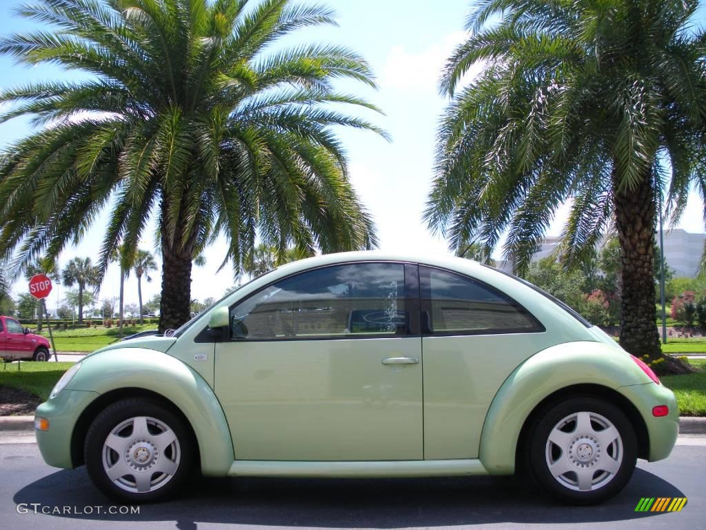 2000 New Beetle GLS Coupe - Green / Cream photo #1