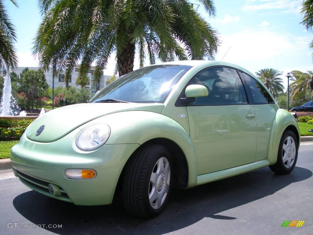 2000 New Beetle GLS Coupe - Green / Cream photo #2
