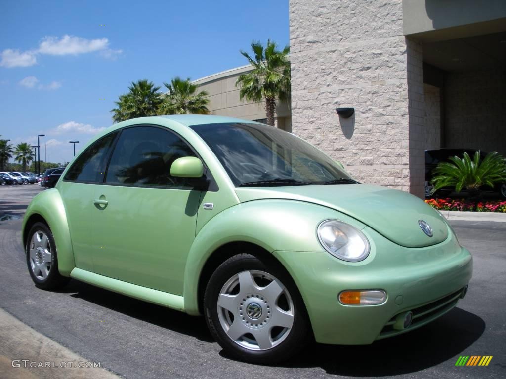 2000 New Beetle GLS Coupe - Green / Cream photo #4