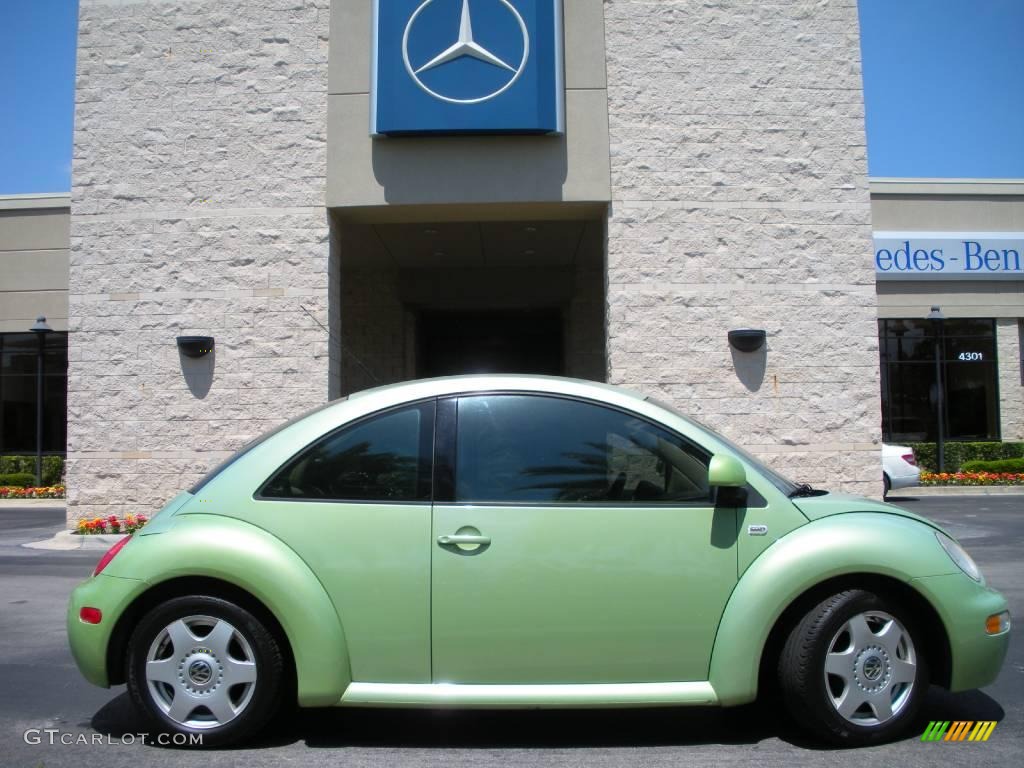 2000 New Beetle GLS Coupe - Green / Cream photo #5