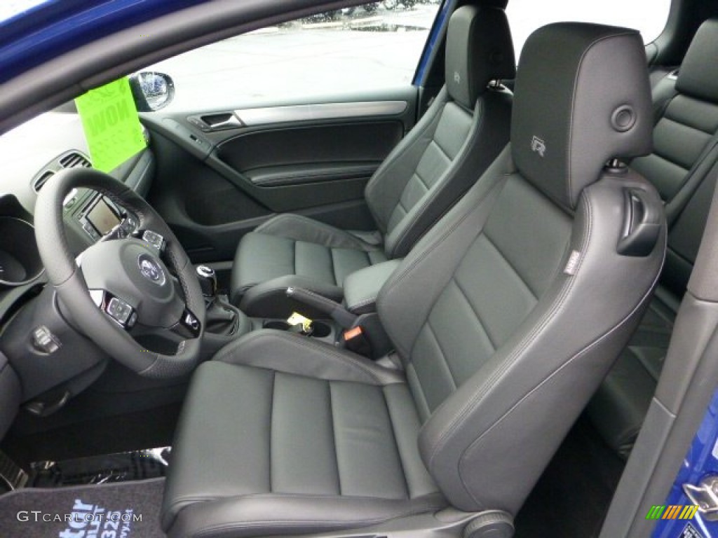 R Titan Black Leather Interior 2012 Volkswagen Golf R 2 Door 4Motion Photo #71421862
