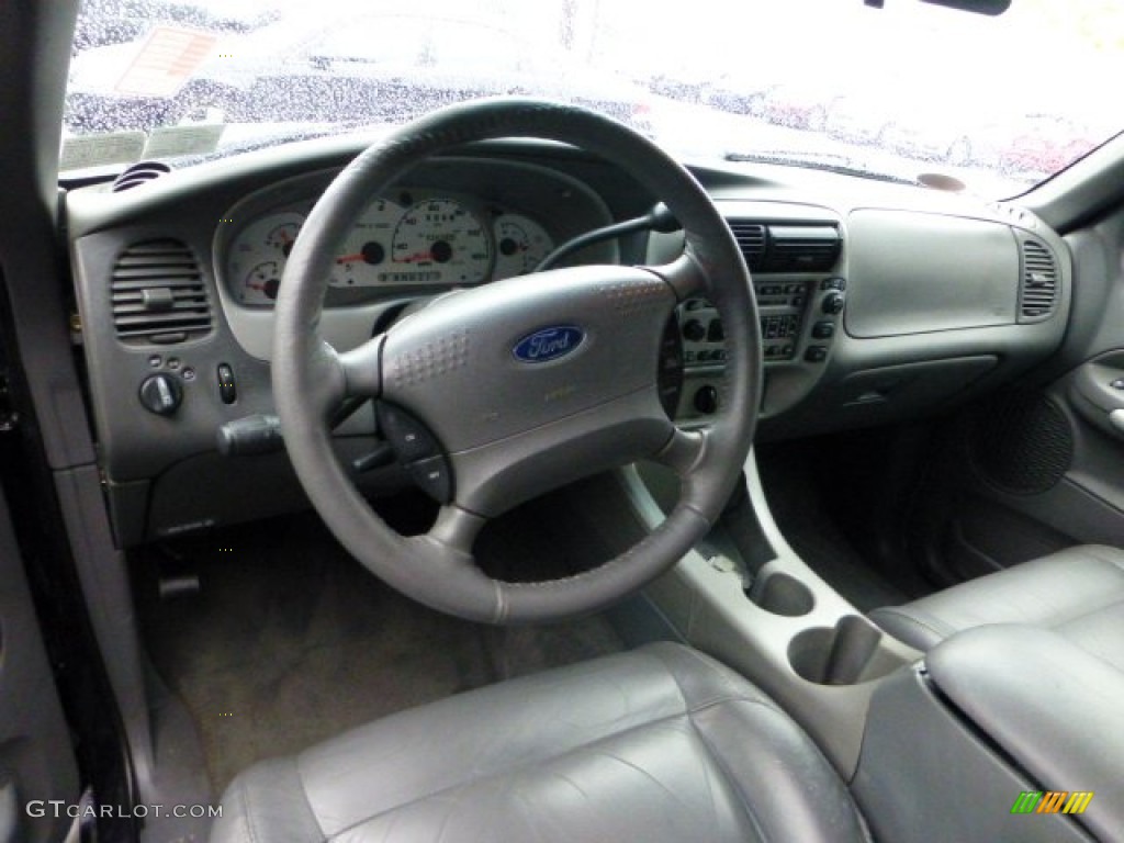 Midnight Grey Interior 2002 Ford Explorer Sport 4x4 Photo #71423785