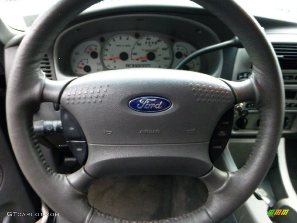 2002 Ford Explorer Sport 4x4 Midnight Grey Steering Wheel Photo #71423806