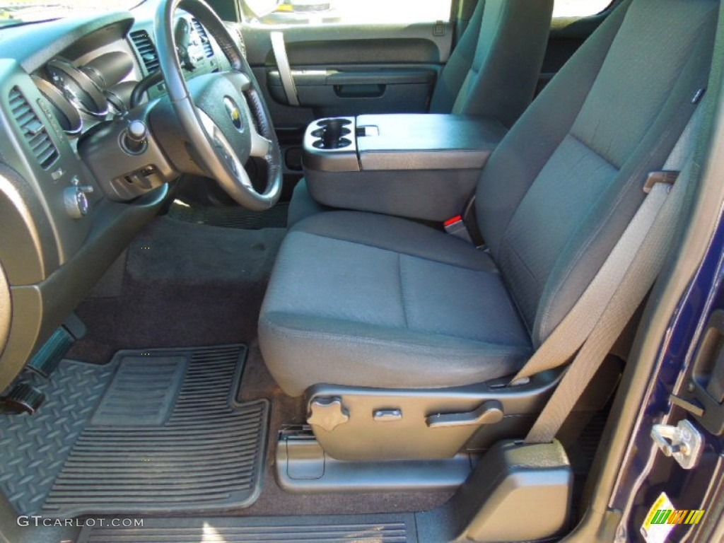 Ebony Interior 2010 Chevrolet Silverado 1500 LT Extended Cab 4x4 Photo #71424121