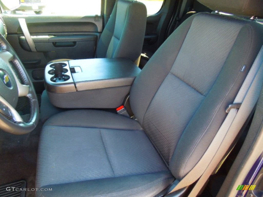 Ebony Interior 2010 Chevrolet Silverado 1500 LT Extended Cab 4x4 Photo #71424130