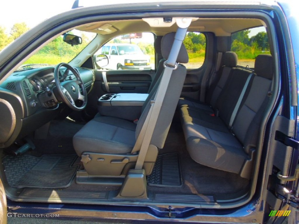 Ebony Interior 2010 Chevrolet Silverado 1500 LT Extended Cab 4x4 Photo #71424190