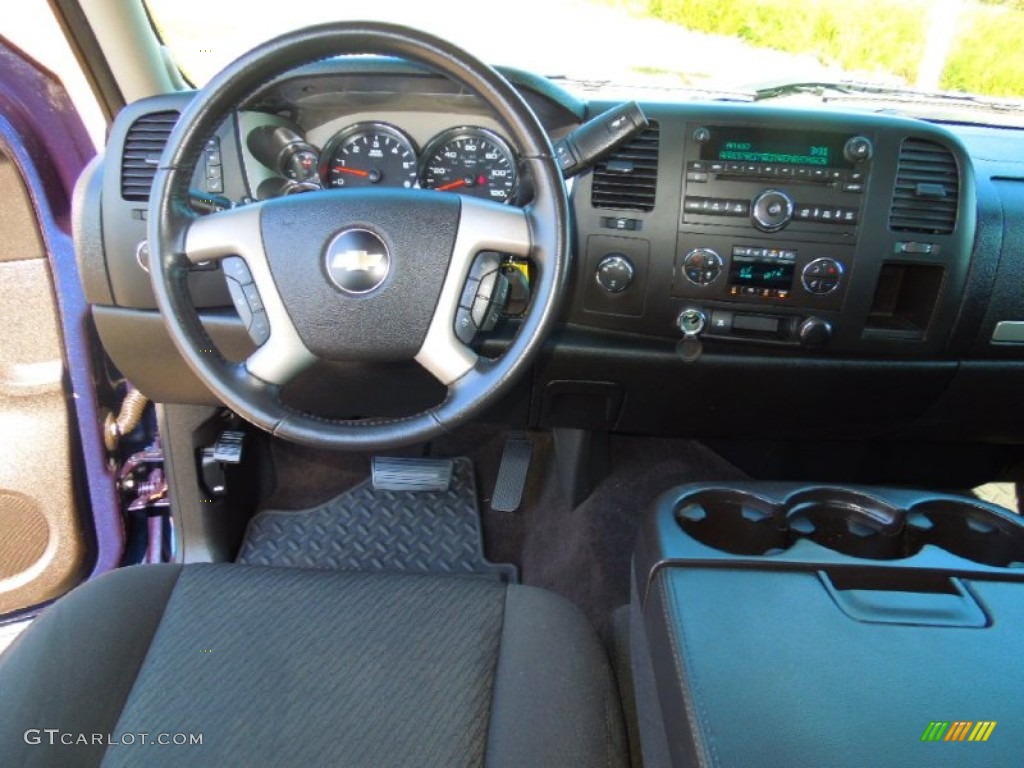 2010 Chevrolet Silverado 1500 LT Extended Cab 4x4 Ebony Dashboard Photo #71424208