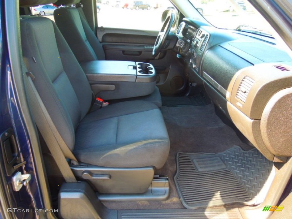 Ebony Interior 2010 Chevrolet Silverado 1500 LT Extended Cab 4x4 Photo #71424244