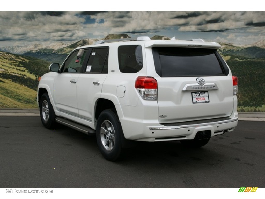 2013 4Runner SR5 4x4 - Blizzard White Pearl / Beige photo #2