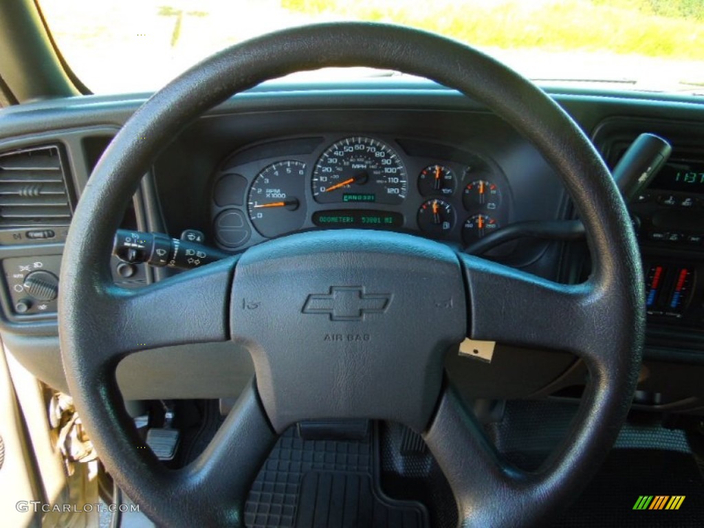 2003 Chevrolet Silverado 1500 Extended Cab Dark Charcoal Steering Wheel Photo #71424649