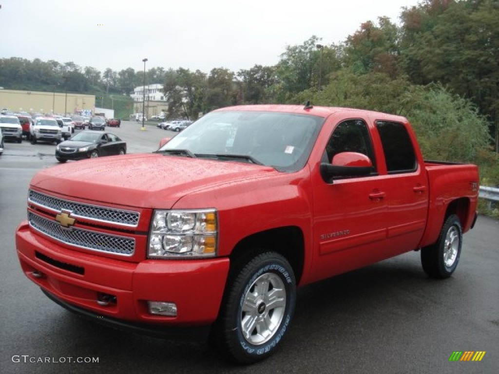 2013 Silverado 1500 LT Crew Cab 4x4 - Victory Red / Ebony photo #4