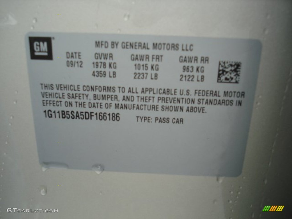 2013 Malibu LS - Champagne Silver Metallic / Jet Black/Titanium photo #20