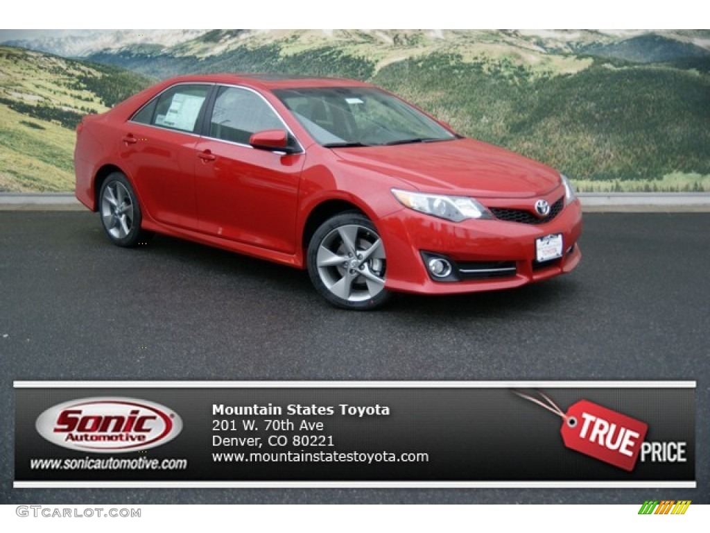 2012 Camry SE - Barcelona Red Metallic / Black photo #1