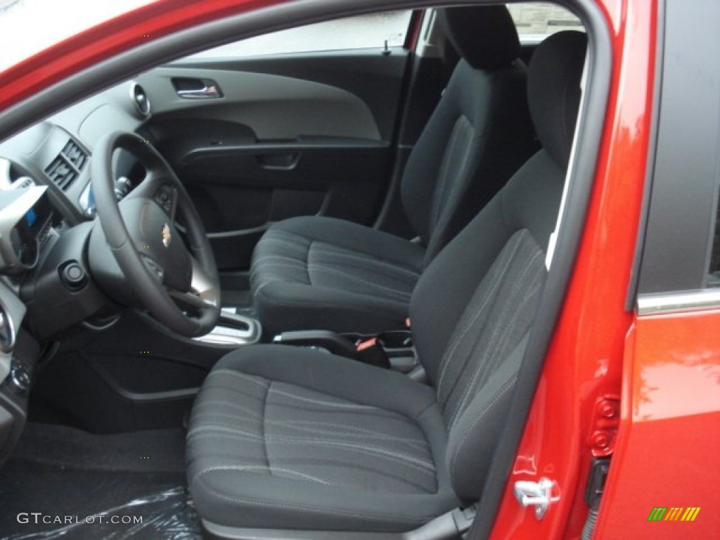 Jet Black/Dark Titanium Interior 2013 Chevrolet Sonic LT Hatch Photo #71425777