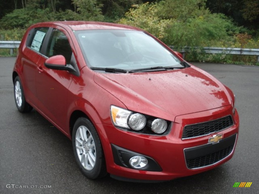 Crystal Red Tintcoat 2013 Chevrolet Sonic LT Hatch Exterior Photo #71425876