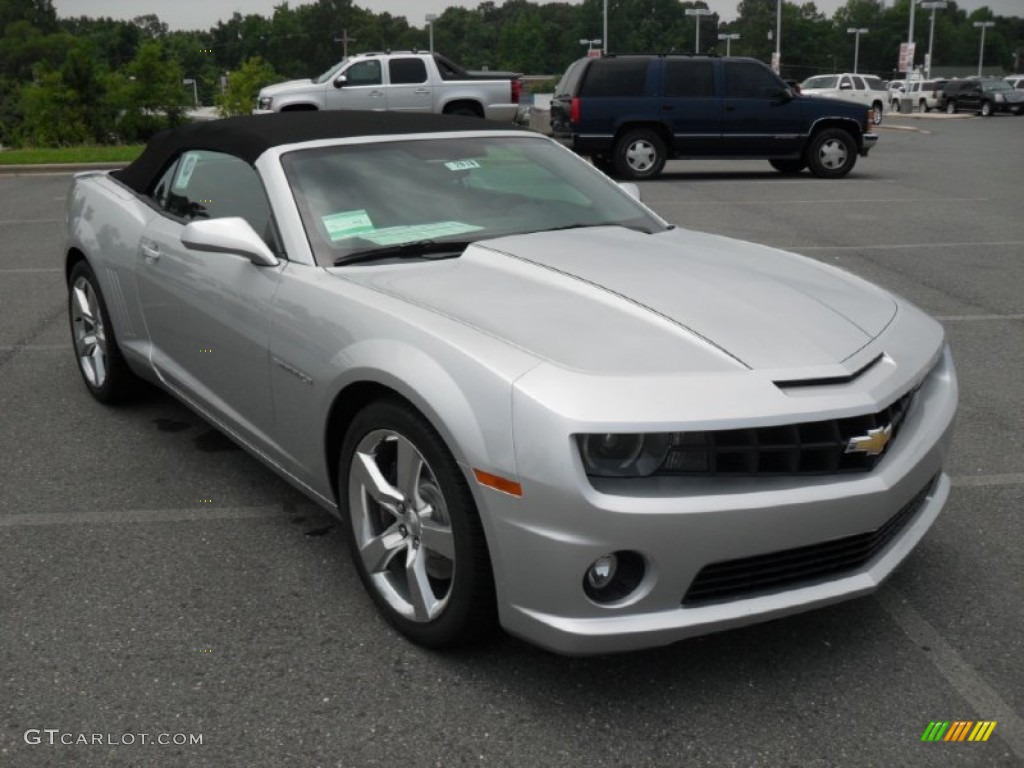 Silver Ice Metallic 2011 Chevrolet Camaro SS/RS Convertible Exterior Photo #71426035