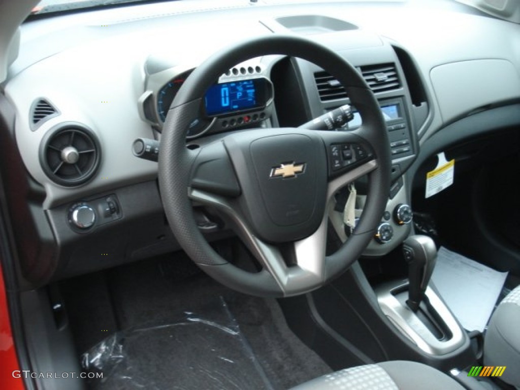 2013 Chevrolet Sonic LS Hatch Jet Black/Dark Titanium Dashboard Photo #71426104