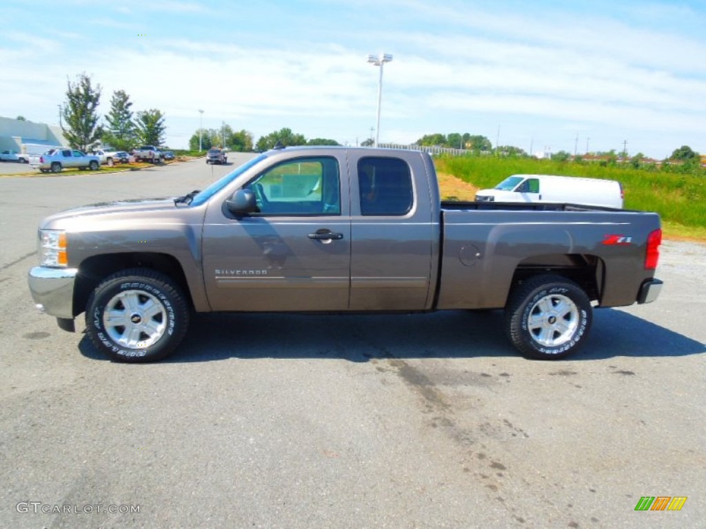 2013 Silverado 1500 LT Extended Cab - Mocha Steel Metallic / Light Cashmere/Dark Cashmere photo #4