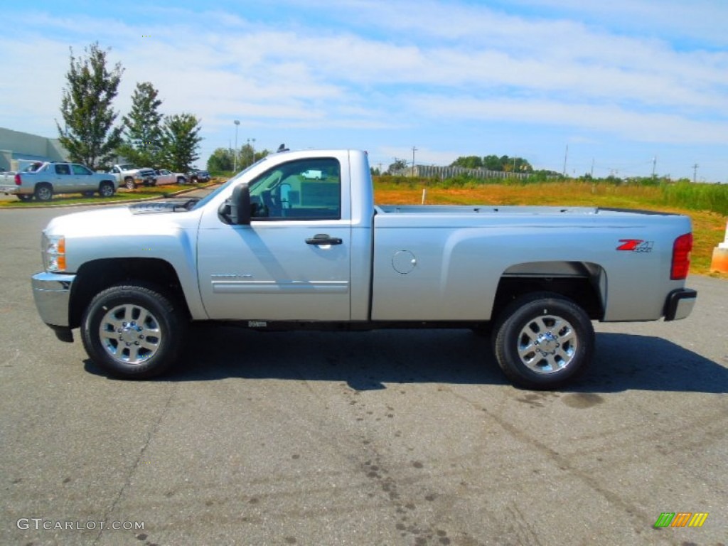 Silver Ice Metallic 2013 Chevrolet Silverado 2500HD Work Truck Regular Cab 4x4 Exterior Photo #71426720
