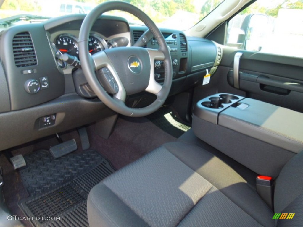 Ebony Interior 2013 Chevrolet Silverado 2500HD Work Truck Regular Cab 4x4 Photo #71426870