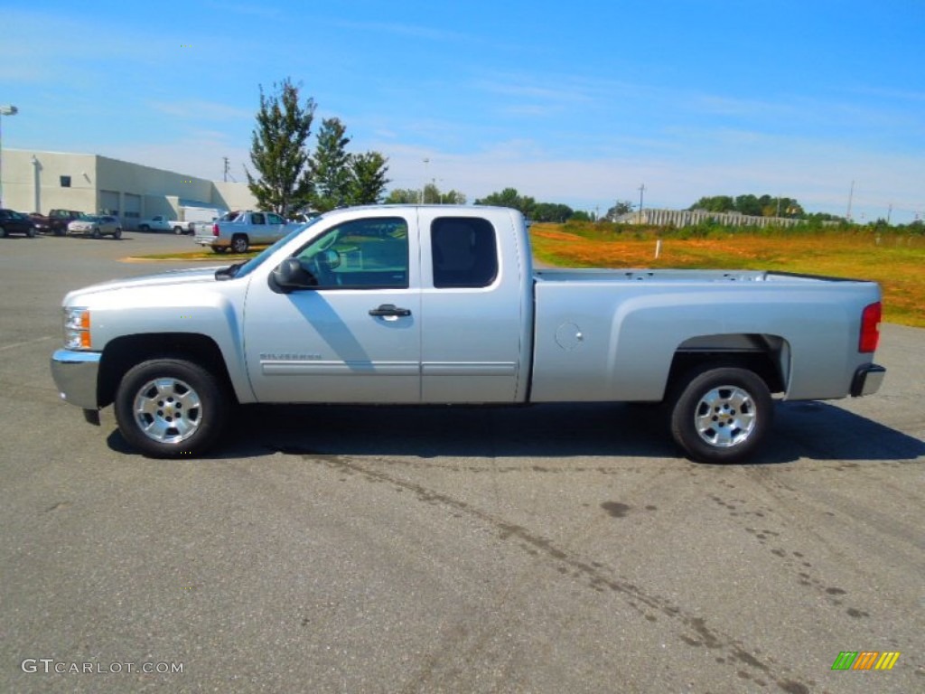 2013 Silverado 1500 LT Extended Cab - Silver Ice Metallic / Ebony photo #4