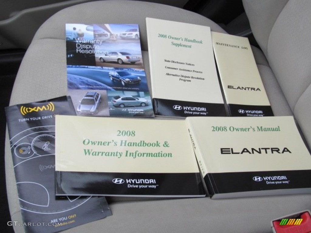 2008 Hyundai Elantra GLS Sedan Books/Manuals Photos