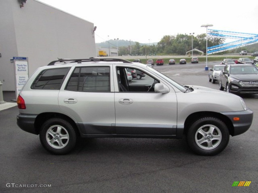 2004 Santa Fe GLS 4WD - Pewter / Gray photo #7