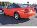 2004 Competition Orange Ford Mustang V6 Convertible  photo #28
