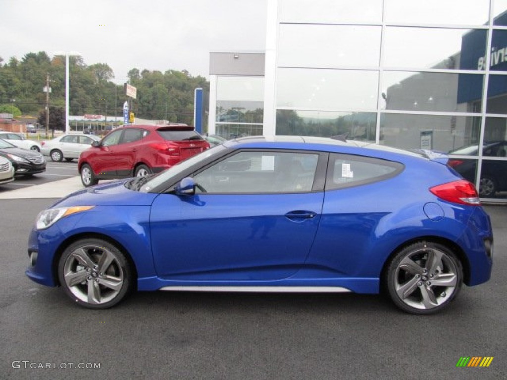 Marathon Blue 2013 Hyundai Veloster Turbo Exterior Photo #71428421