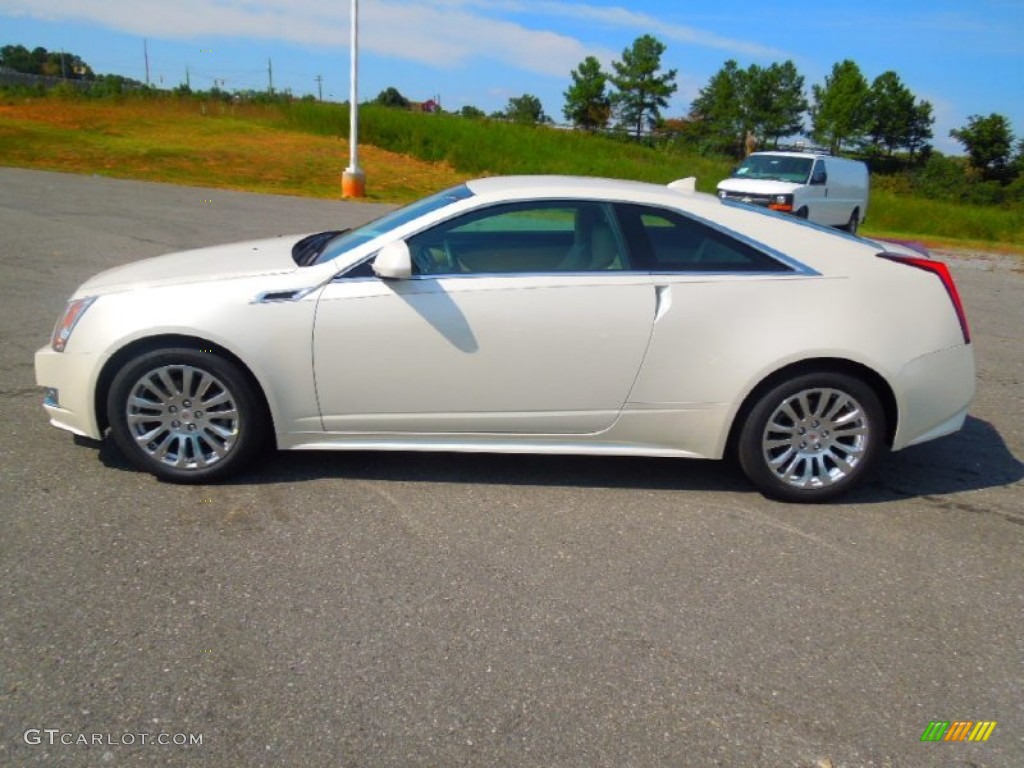 White Diamond Tricoat 2013 Cadillac CTS Coupe Exterior Photo #71428718