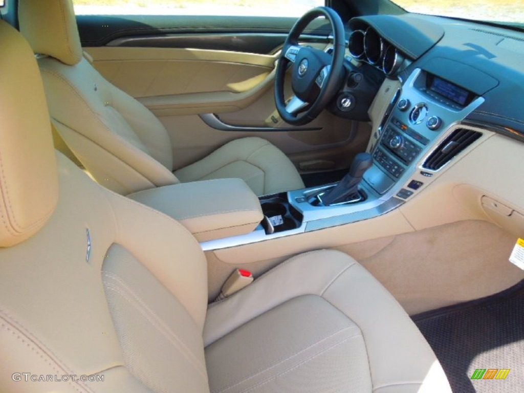 Cashmere/Cocoa Interior 2013 Cadillac CTS Coupe Photo #71428859