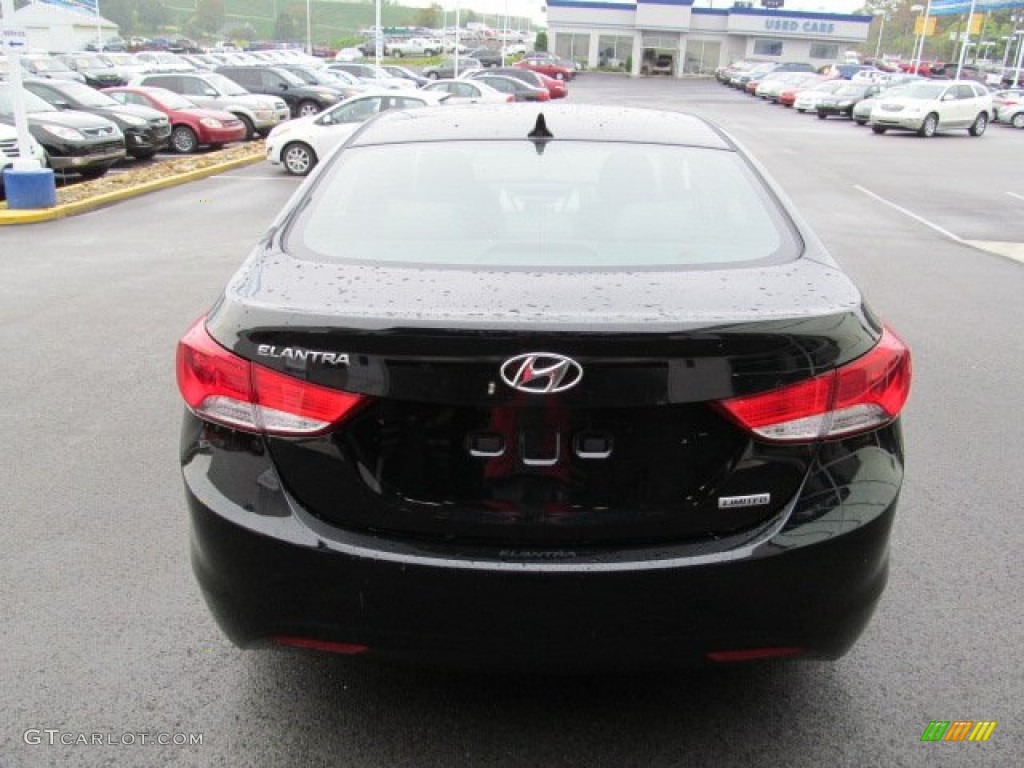 2013 Elantra Limited - Black / Gray photo #5