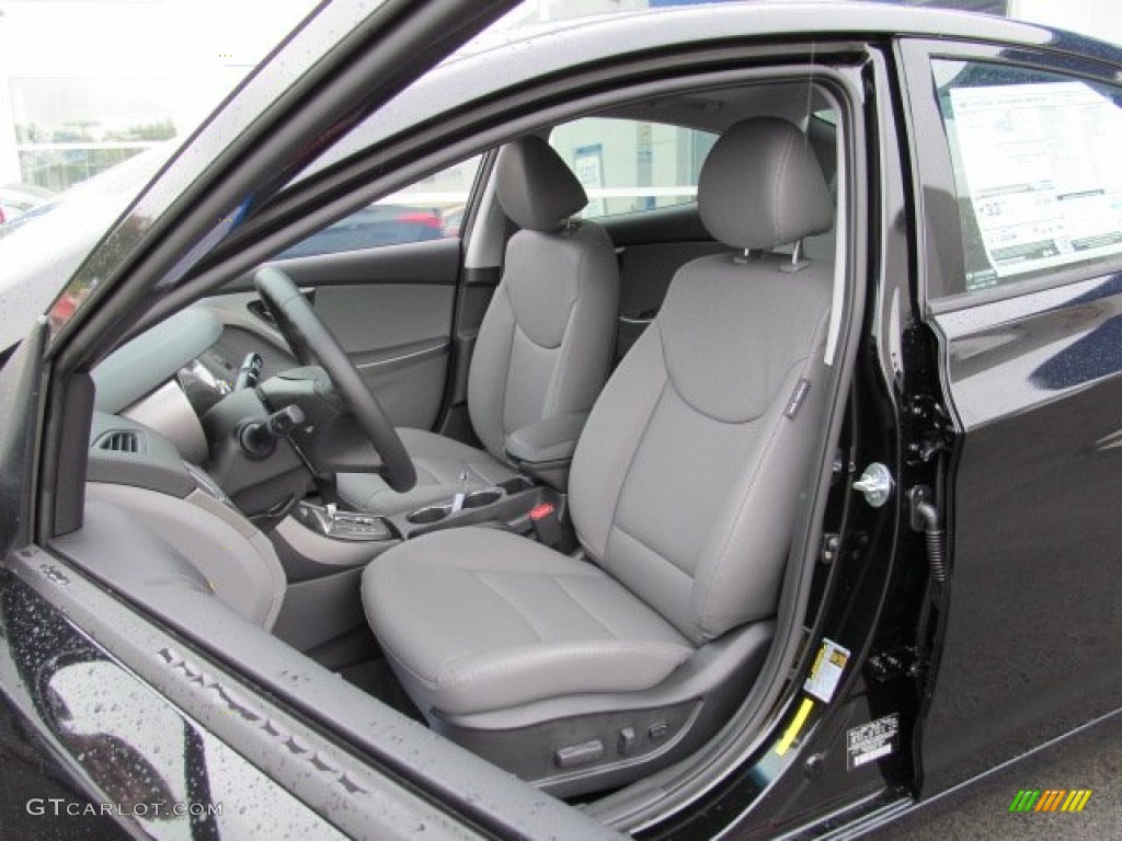 2013 Elantra Limited - Black / Gray photo #6