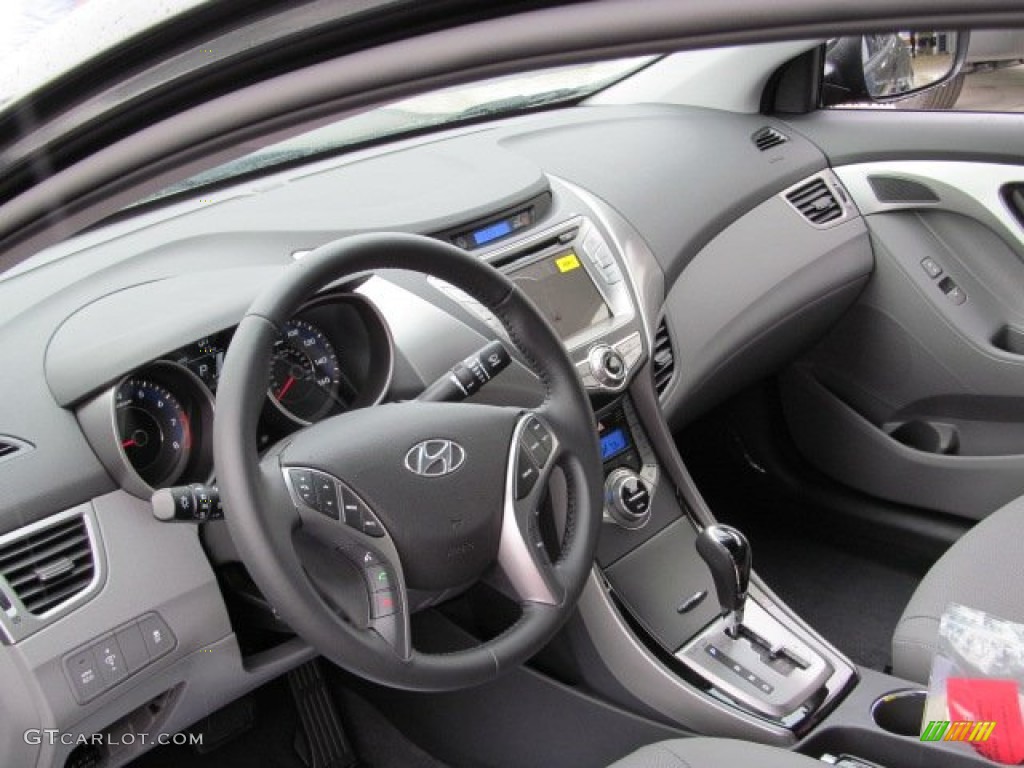 2013 Elantra Limited - Black / Gray photo #9