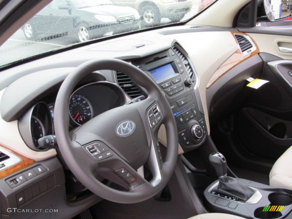 2013 Hyundai Santa Fe Sport Beige Dashboard Photo #71429171