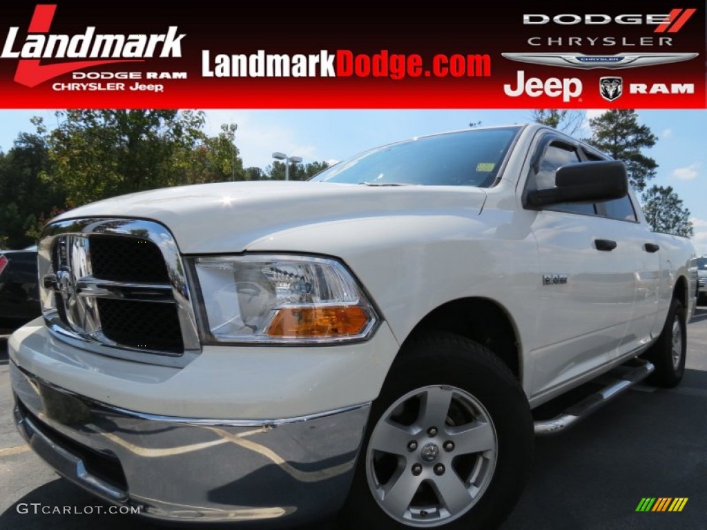 2009 Ram 1500 SLT Crew Cab - Stone White / Dark Slate/Medium Graystone photo #1