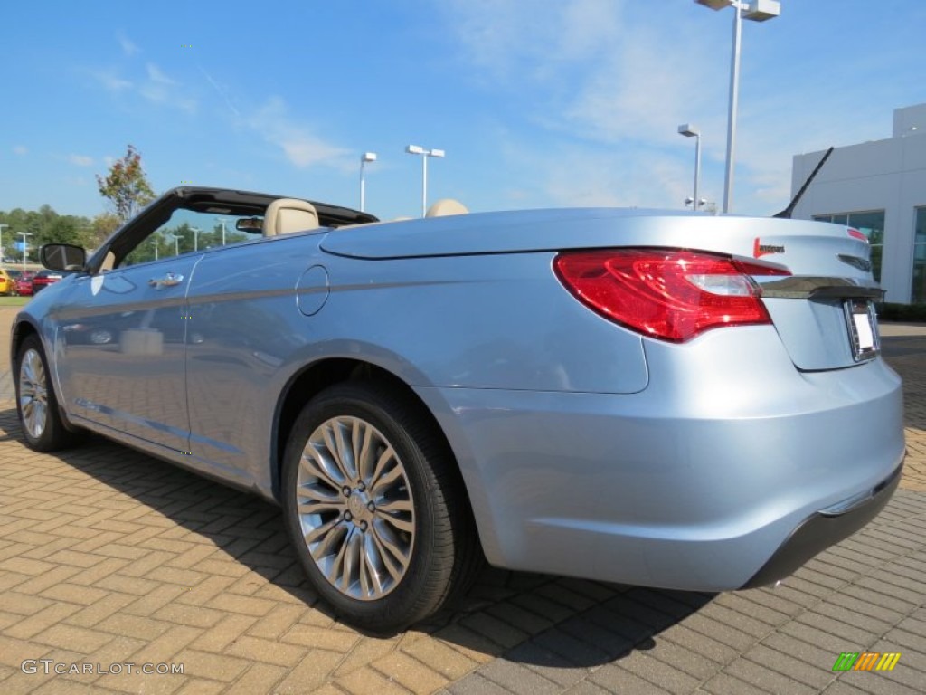 Crystal Blue Pearl 2013 Chrysler 200 Limited Hard Top Convertible Exterior Photo #71430329