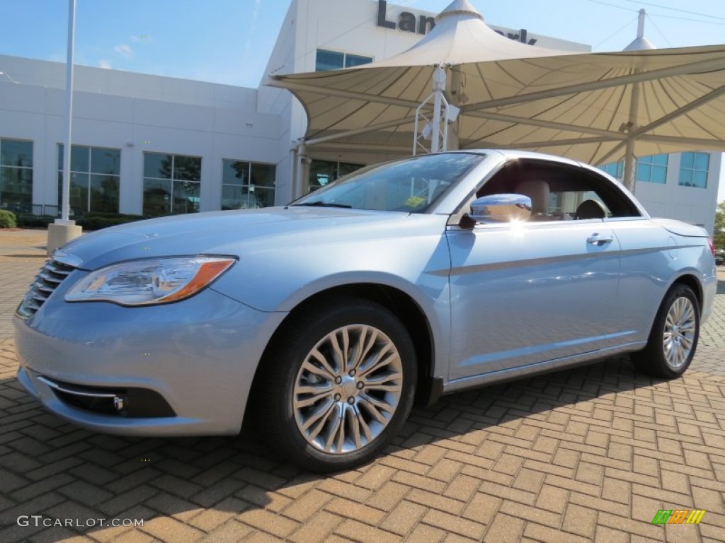 Crystal Blue Pearl 2013 Chrysler 200 Limited Hard Top Convertible Exterior Photo #71430374