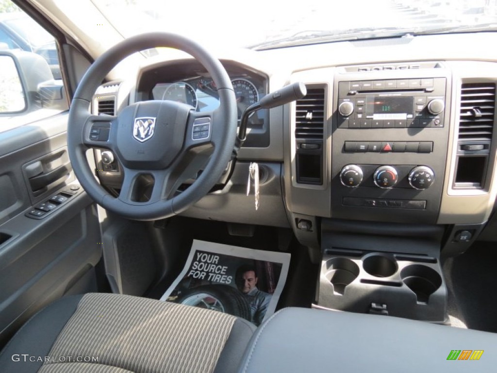 2012 Ram 1500 Express Quad Cab - Bright White / Dark Slate Gray/Medium Graystone photo #10