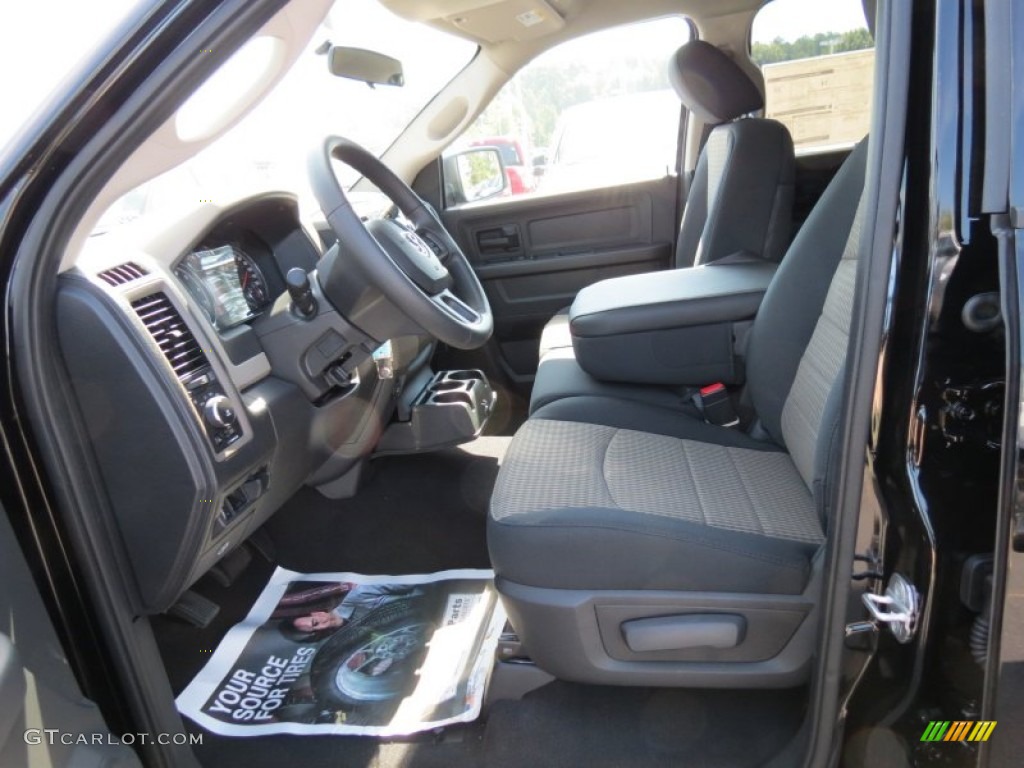 2012 Ram 1500 Express Quad Cab - Black / Dark Slate Gray/Medium Graystone photo #7