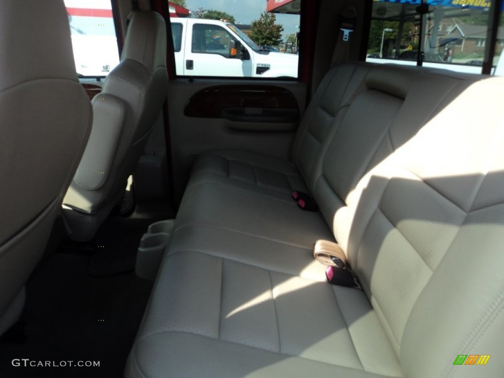 2002 F350 Super Duty Lariat Crew Cab 4x4 Dually - Red / Medium Parchment photo #21