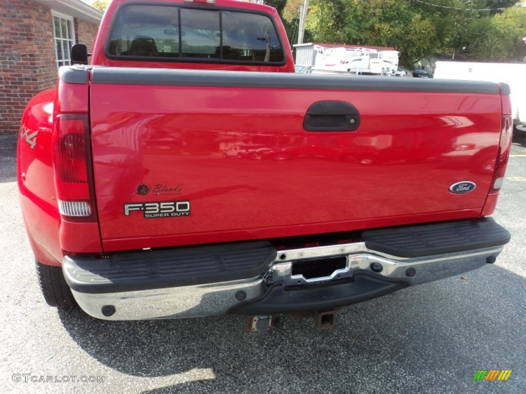 2002 F350 Super Duty Lariat Crew Cab 4x4 Dually - Red / Medium Parchment photo #23