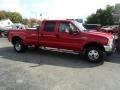 2002 Red Ford F350 Super Duty Lariat Crew Cab 4x4 Dually  photo #29