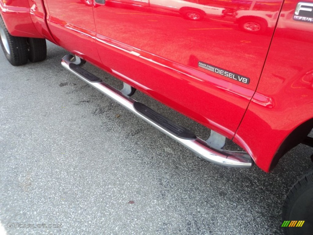 2002 F350 Super Duty Lariat Crew Cab 4x4 Dually - Red / Medium Parchment photo #30