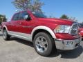 2012 Deep Cherry Red Crystal Pearl Dodge Ram 1500 Laramie Crew Cab 4x4  photo #4