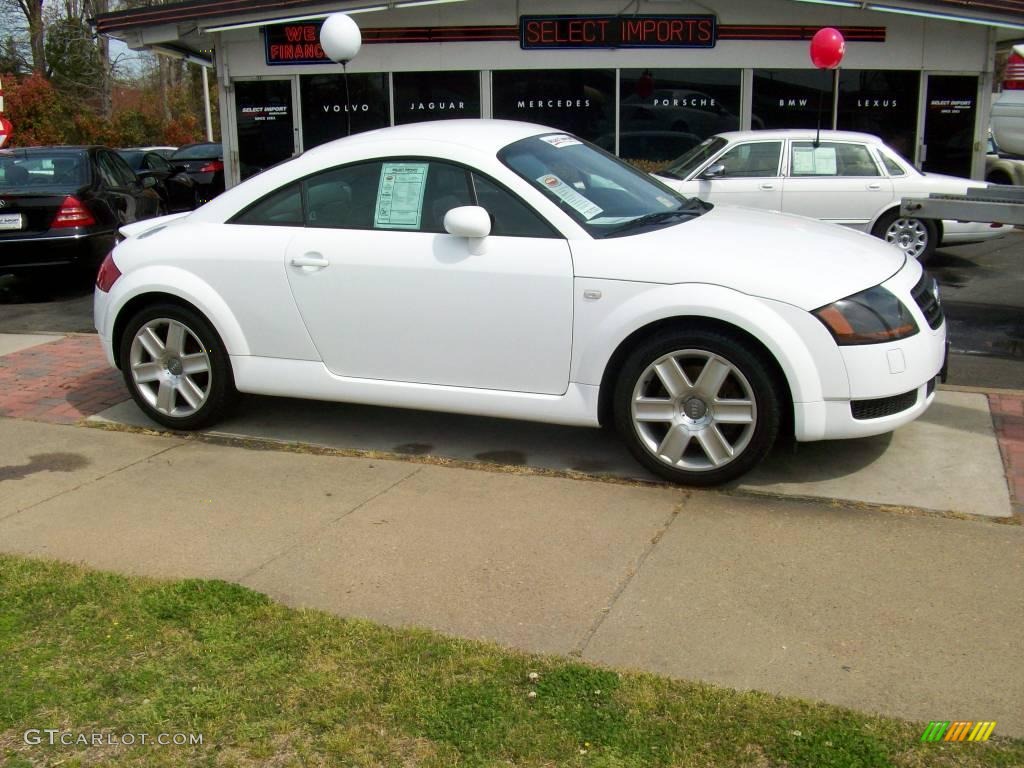 2003 TT 1.8T quattro Coupe - Brilliant White / Aviator Gray photo #6