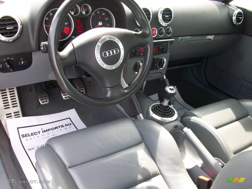 2003 TT 1.8T quattro Coupe - Brilliant White / Aviator Gray photo #16