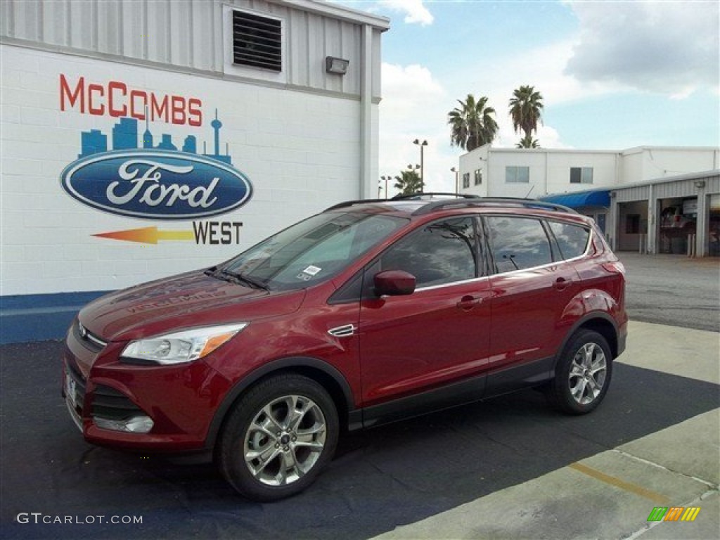 2013 Escape SE 1.6L EcoBoost - Ruby Red Metallic / Medium Light Stone photo #1