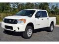 Blizzard White 2010 Nissan Titan XE Crew Cab
