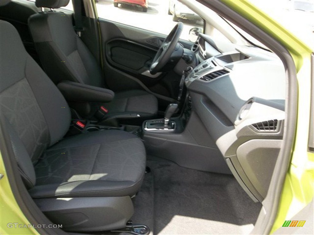 2013 Fiesta SE Hatchback - Lime Squeeze / Charcoal Black photo #22